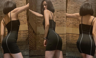 Bị chê lố, Lệ Quyên vẫn đăng ảnh diện đầm bó, bóng gió về tư duy 'bó hẹp'