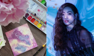 Fan ngỡ ngàng khi 'Hoa hậu tri thức' Lương Thùy Linh có tài vẽ tranh 'không phải dạng vừa'