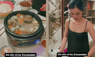 Cẩm Đan vừa đẹp người lại vừa đảm đang thế này hỏi sao Đức Huy không mê