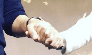 Lâm Tâm Như khoe ảnh nắm tay ông xã Hoắc Kiến Hoa