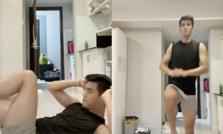 Tiến Linh khiến hội chị em 'đổ gục' khi đăng clip tập thể dục khoe body săn chắc