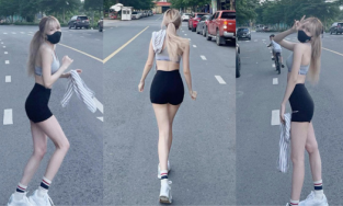 Thiều Bảo Trâm đăng ảnh chạy bộ, chỉ một tấm lưng mà không thể rời mắt