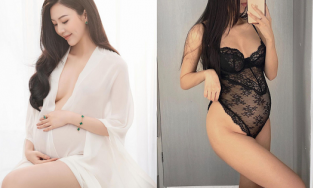 Sắc vóc ở tháng thứ 8 thai kỳ của 'tình màn ảnh Sơn Tùng M-TP'