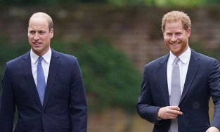 William - Harry liên tục cười với nhau khi khánh thành tượng mẹ Diana