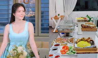 Đếm kim cương mãi cũng chán, Lý Nhã Kỳ nấu buffet ship khắp Sài Gòn