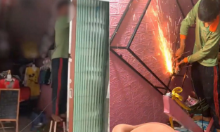 Chia tay đòi quà, chồng đến tận cửa hàng vợ tháo luôn cửa đem về