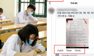 Thí sinh chụp đề Toán nhờ người làm có học lực giỏi, đặc biệt là giỏi toán