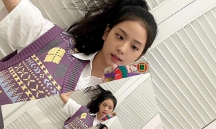 Jisoo BLACKPINK khoe vẻ yêu đời phơi phới giữa tin đồn hẹn hò V BTS