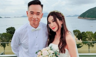 Ôn Bích Hà 55 tuổi vẫn nghĩ mình là công chúa, sinh nhật mặc váy trắng như cô dâu