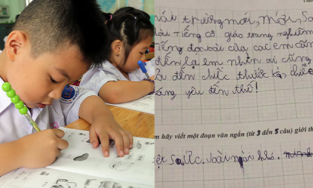 Học sinh lớp 1 viết bài văn miêu tả bản thân bằng 4 từ khiến dân tình cười ngất
