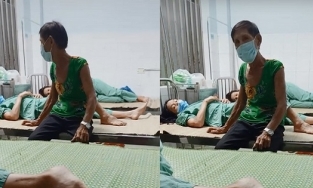 Chăm vợ trong viện không thể ra ngoài, chồng mặc luôn áo hoa của vợ