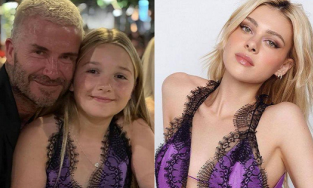 Để Harper mặc đầm khoét cổ sâu của mẹ đi dự tiệc, David Beckham bị nhắc nhở