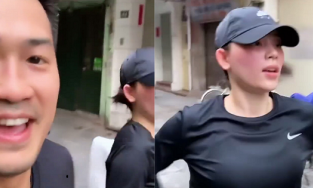 Phillip Nguyễn đăng clip chạy bộ cùng Linh Rin, lộ luôn mặt mộc của bạn gái