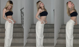 Thiều Bảo Trâm đổ rác lên đồ đẹp như đi dạo phố, lộ luôn cơ bụng mơ ước