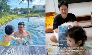 Cuối cùng, Trường Giang cũng đã khoe rõ mặt con gái Destiny, xinh giống mẹ