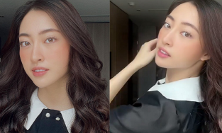 Lương Thùy Linh khoe tài makeup, làm tóc như thợ chuyên nghiệp