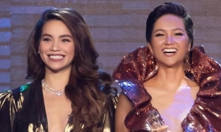 Hai lần đứng cạnh nhau giữa Top 5 Miss Universe H'Hen Niê và Hồ Ngọc Hà