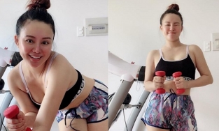 Vy Oanh lần đầu khoe trọn vóc dáng mẹ bỉm hậu sinh con thứ 3