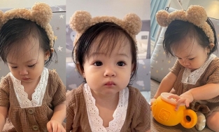 Đàm Thu Trang lại xả loạt ảnh 'cưng xỉu' của ái nữ nhà Cường Đô La