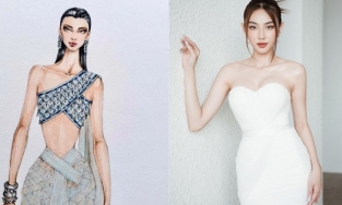 Cận cảnh chiếc váy Thùy Tiên sẽ diện tại Miss Grand International 2021