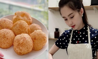 Đặng Thu Thảo trổ tài làm bánh, fan nức nở khen đã xinh lại còn khéo