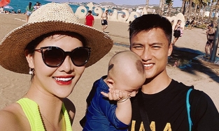 Loạt khoảnh khắc hạnh phúc của cặp đôi 'chân dài - cầu thủ' Kỳ Hân - Mạc Hồng Quân tại trời Âu