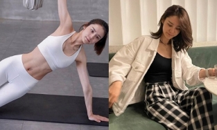 Vóc dáng săn chắc của Trương Hinh Nguyệt hậu sinh con