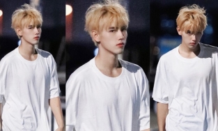 'Hoàng tử Dior' Trần Phi Vũ xuất hiện trên phố với mái tóc vàng rực