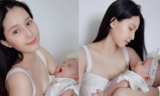 Thiên An khoe ảnh bế bé Sol đón Trung thu: Cái ngáp của Sol thành tâm điểm