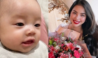 Phạm Hương lại chiếm sóng với màn trò chuyện cưng xỉu cùng con trai Apollo