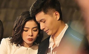 Lâm Bảo Châu ngắm Lệ Quyên không rời mắt trong tiệc kỷ niệm tình yêu