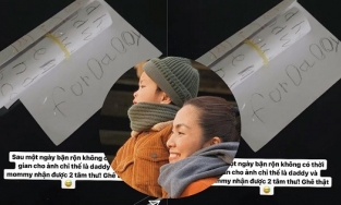 Con trai Hà Tăng viết tâm thư gửi bố mẹ để nhắc nhở điều này