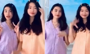 Chỉ diện đồ ngủ nhún nhảy, 2 ái nữ nhà Quyền Linh nhận bão like