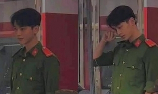 Xuất hiện 'chiến sĩ soái ca', ảnh chụp kém chất lượng vẫn điển trai ngời ngời