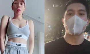 Lệ Quyên và Lâm Bảo Châu đi bộ ở Hồ Gươm, lộ vóc dáng thật chưa kịp sửa