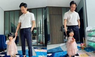 Cường Đô La và Suchin 'lên đồ' xuống phố: Bố bảnh bao, con như công chúa