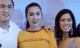 Hà Tăng mặc áo phông đi sự kiện, Louis Nguyễn giữ vai vợ không nhả tay