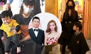 Hé lộ dung mạo con trai Angelababy - Huỳnh Hiểu Minh, giống hệt bố