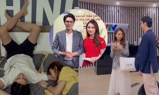 Cặp MC của VTV khoe chuyện tình hài hước sau ống kính