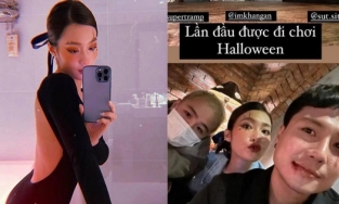 Nghi vấn Khả Ngân dùng điện thoại của Thanh Sơn chụp hình gợi cảm trong nhà tắm đêm Halloween