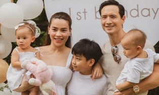 Kim Lý viết tâm thư hậu sinh nhật cặp sinh đôi, xúc động nhất là dòng nhắn gửi đến Subeo