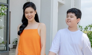 Ngoại hình cao lớn bất ngờ của con trai 9 tuổi nhà Trương Quỳnh Anh - Tim