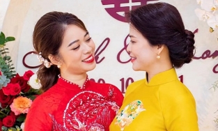 Bạn gái NSƯT Chí Trung lên chức mẹ vợ, nhan sắc trẻ đẹp không thua con gái