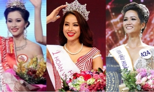 Ảnh đăng quang của dàn Hoa hậu Việt: Đẹp như Đặng Thu Thảo, nhiều ý kiến như Kỳ Duyên