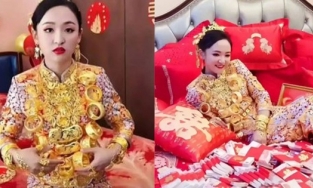 Con nhà giàu lấy chồng: Hồi môn 10kg vàng đeo quanh người thêm 3 tỷ tiền mặt