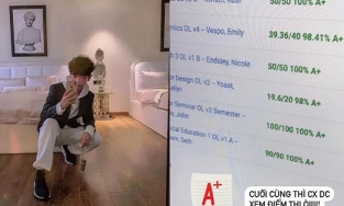 Fan boy con nhà giàu của Ngọc Trinh khoe thành tích học tập 'con nhà người ta'