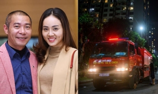 Chung cư Times City cháy, vợ NSND Công Lý thở phào thoát nạn 