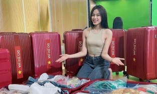 Đỗ Thị Hà mang gì trong kiện hành lý 200kg sang Puerto Rico thi Miss World?