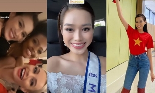 Đỗ Thị Hà đã có mặt tại Puerto Rico sau 40 giờ bay, lên đồ xinh lung linh