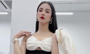 Diệp Lâm Anh lên đồ đi làm đơn giản mà gợi miễn bàn, gái 2 con vẫn 'trông mòn con mắt'